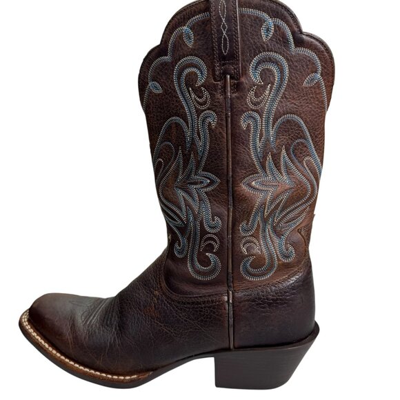 Ariat Women’s Heritage Western Cowboy Boots Brown Leather Embroidered SIZE:9B - Picture 3 of 14